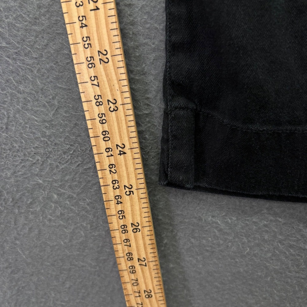 Maeve The Colette Linen Pants Womens 32 Black Wide Leg Cropped High Rise - Picture 7 of 8